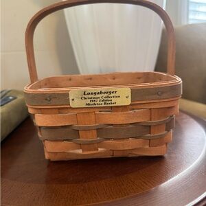 Longaberger Mistletoe Basket 1987 - Brown and Tan
